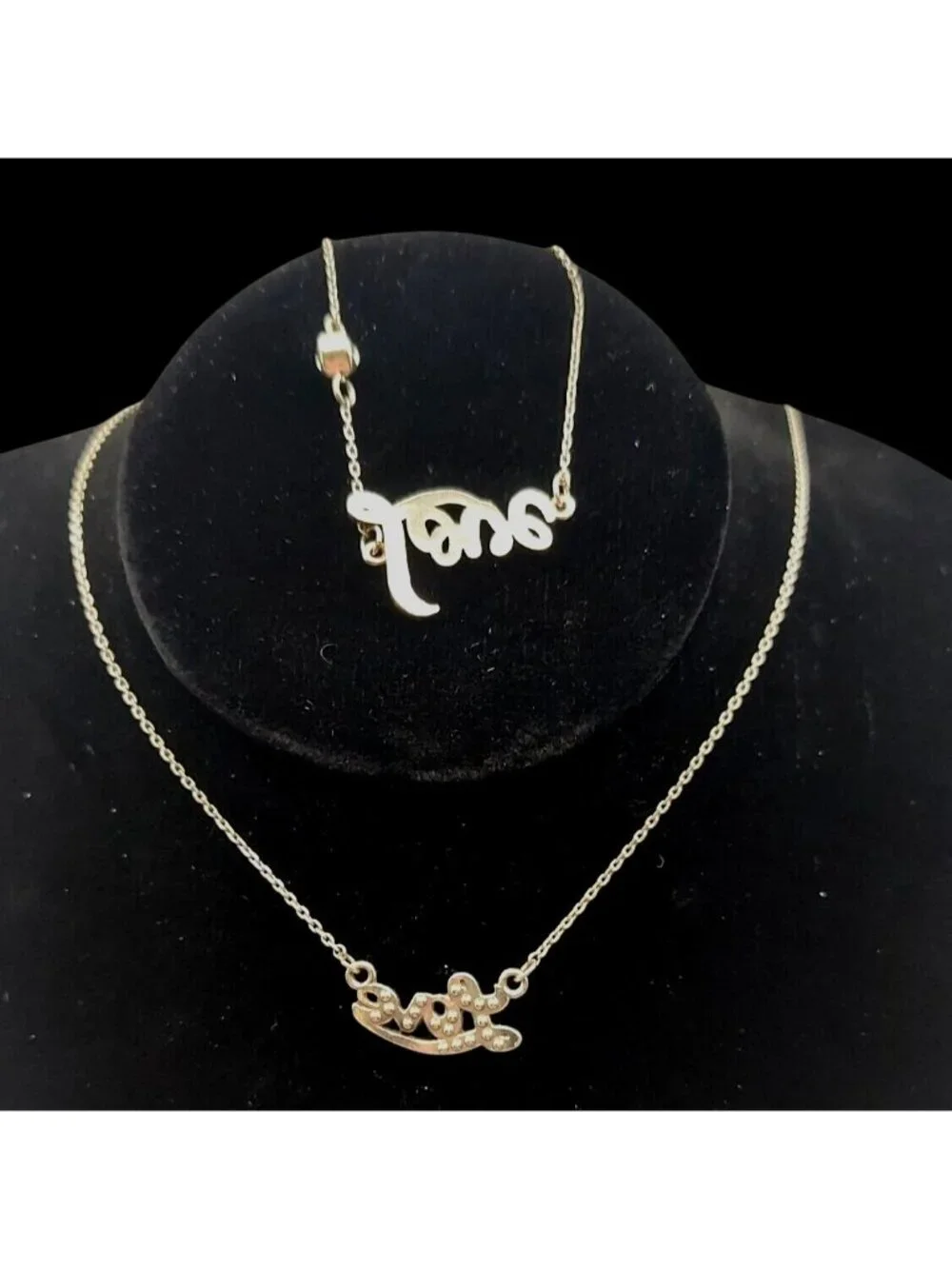 Brighton Script 2 Piece Jewelry Set Silver Plated Necklace Bracelet Gift Tin NWT
